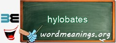 WordMeaning blackboard for hylobates